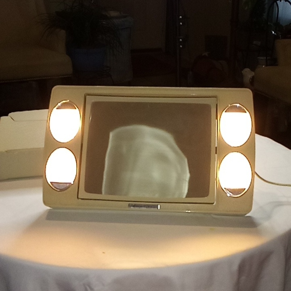 Vintage Mirror Go Lightly Lighted Vanity Mirror